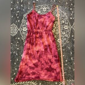Old Navy Spaghetti Strap Rose Tie Dye Dress NWOT